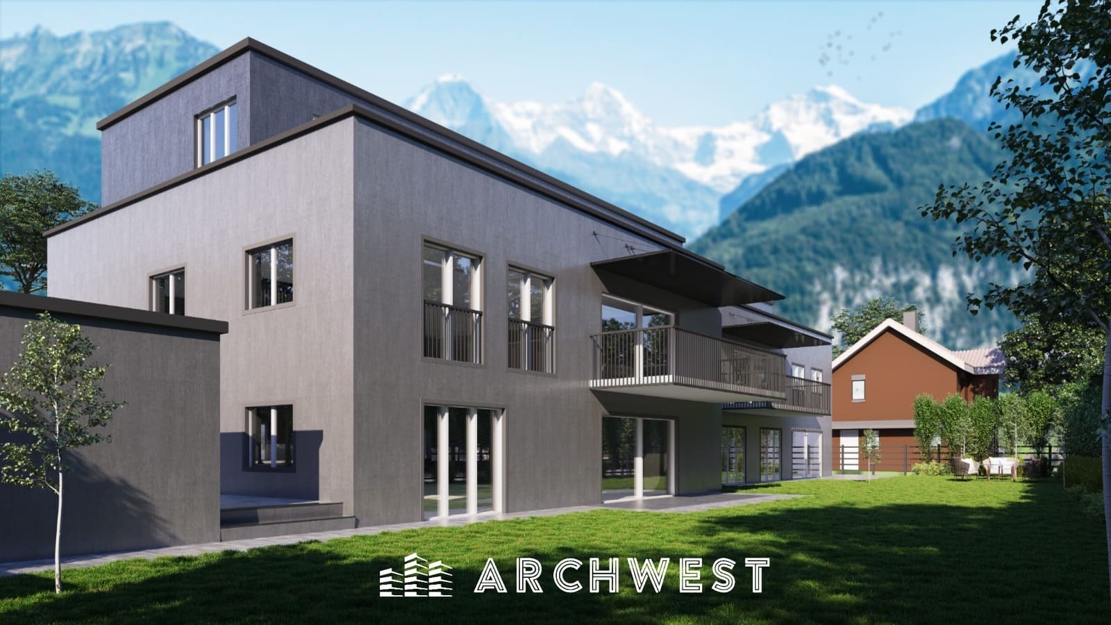 41. 3D Render of a Condo, Switzerland